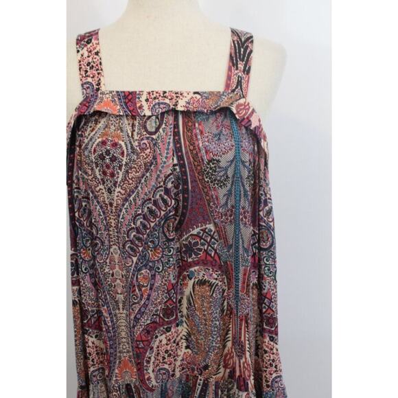 BA&SH Sz 3 L Large 8 Baraka Rose Paisley Maxi Dress - Picture 8 of 12